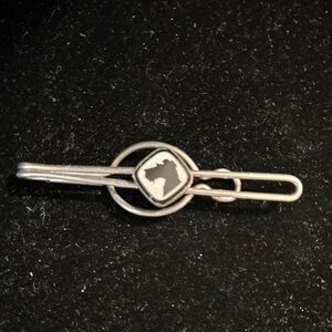 Vintage Airedale Terrier Dog Slide On Tie Clasp